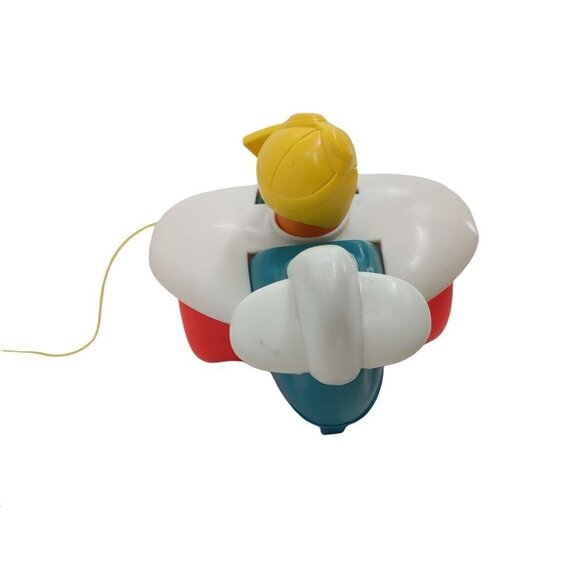 Vintage Fisher Price Airplane Pull Toy Original String 1980 - Picture 5 of 8